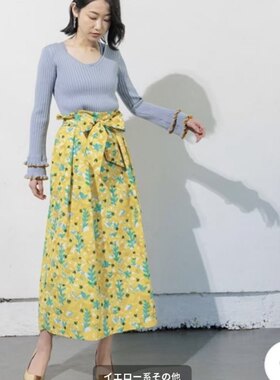 351，12000日元 li. Mue. 黄色半身裙均码64-82腰围