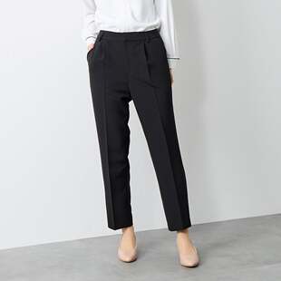 D13033日单新款客供料挂扣后松紧高腰显瘦长裤女纯色气质哈伦裤