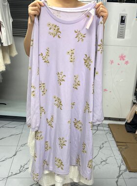 43，紫色睡裙，4L码大码