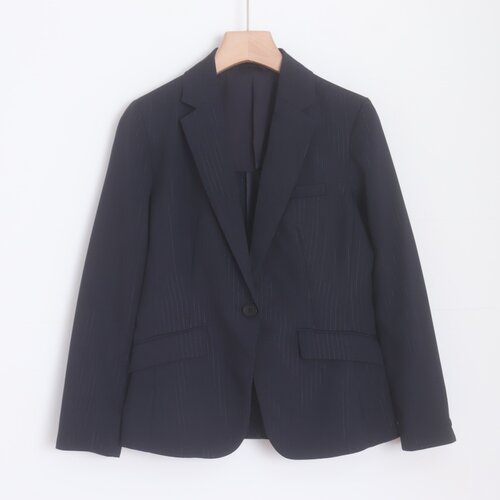 A08055日单新款客供简洁贵牌单粒扣显瘦好搭配女纯色通勤西装外套