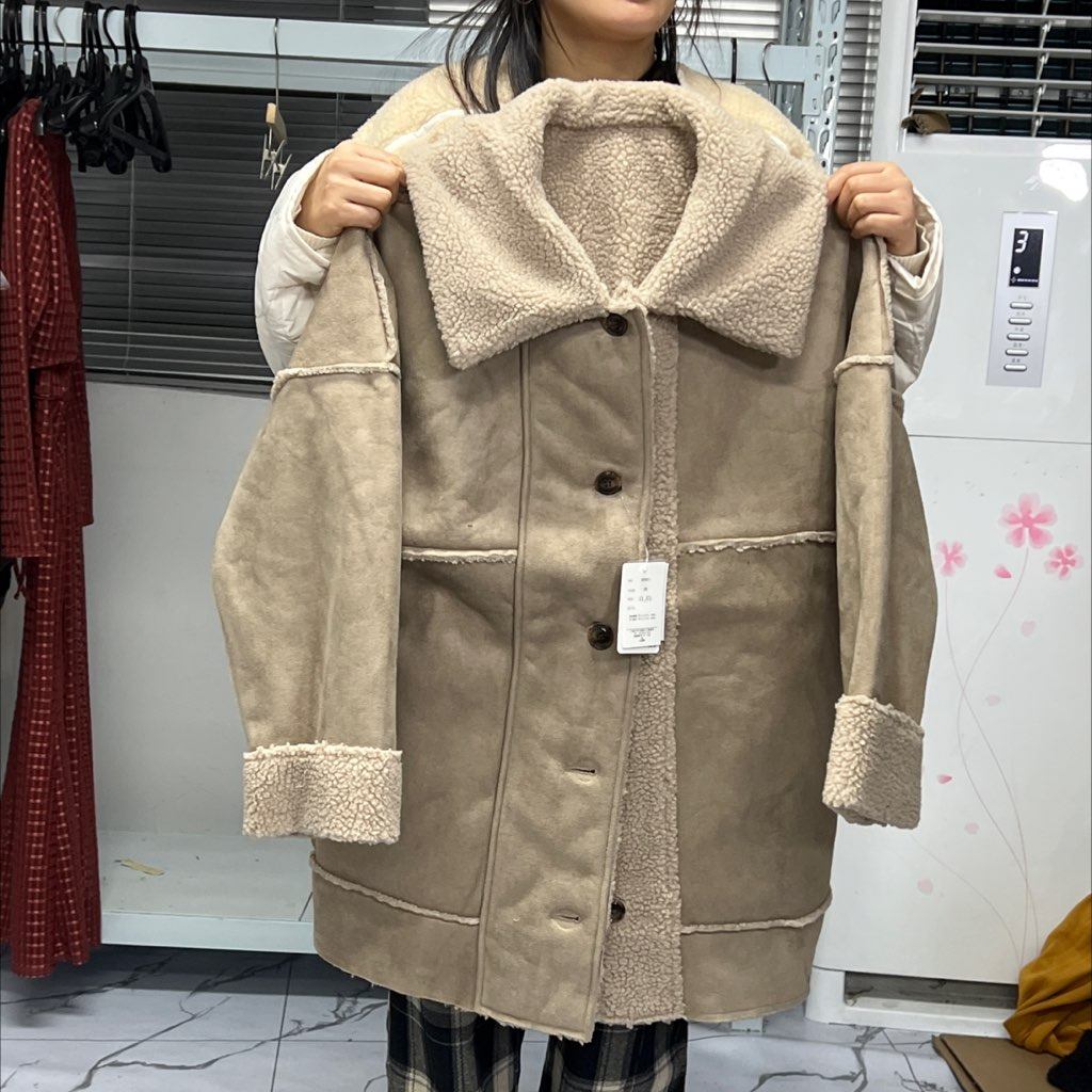 494，L码 加绒加厚外套124胸围 76长