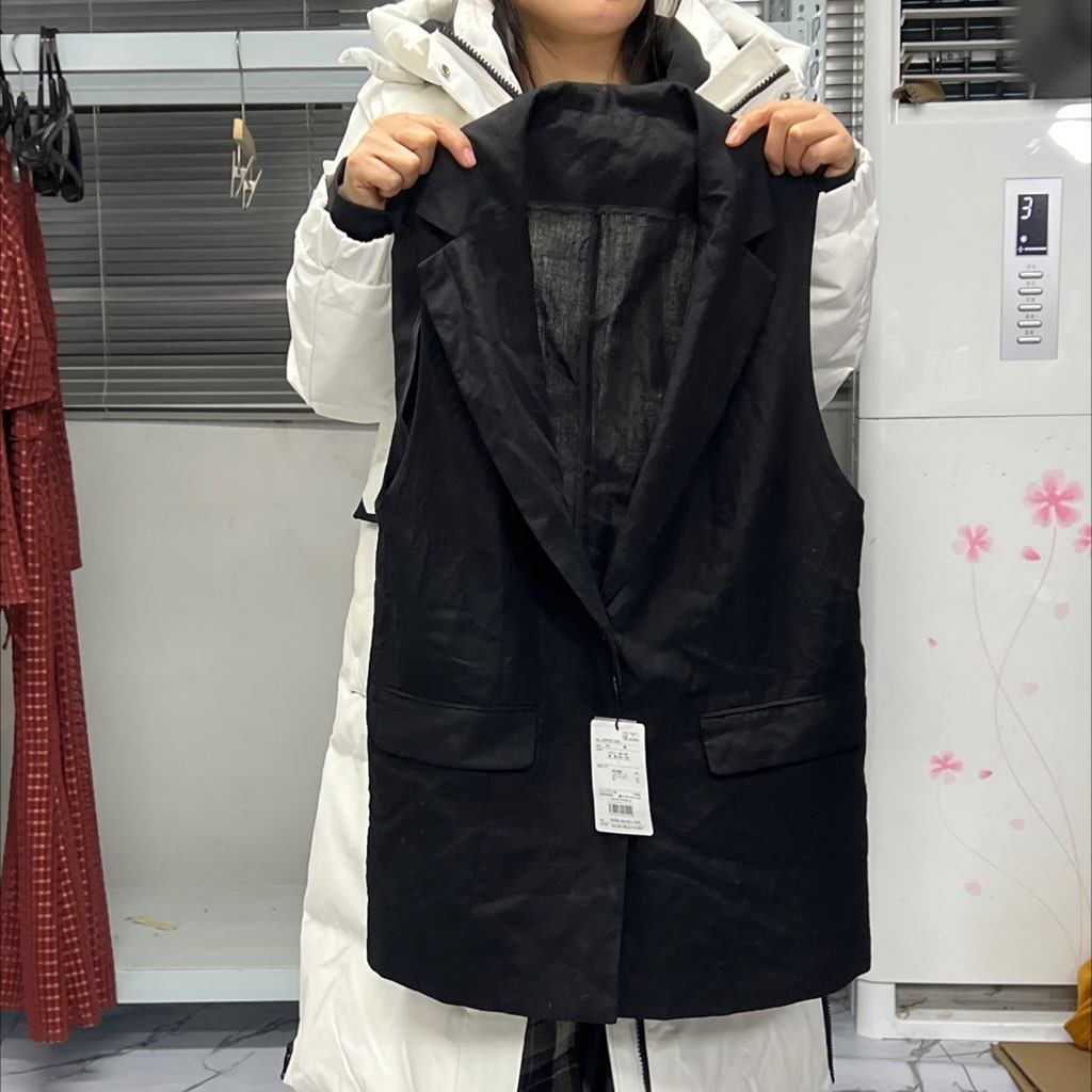 06，10990日元 le 天丝亚麻西装马甲