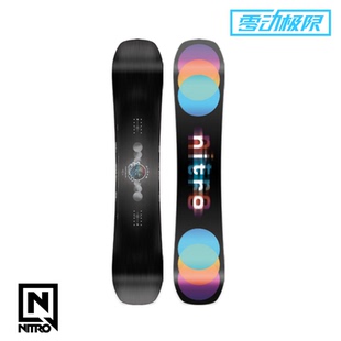 零动极限 W24 Nitro 男款款单板滑雪板 OPTISYM 彩虹板