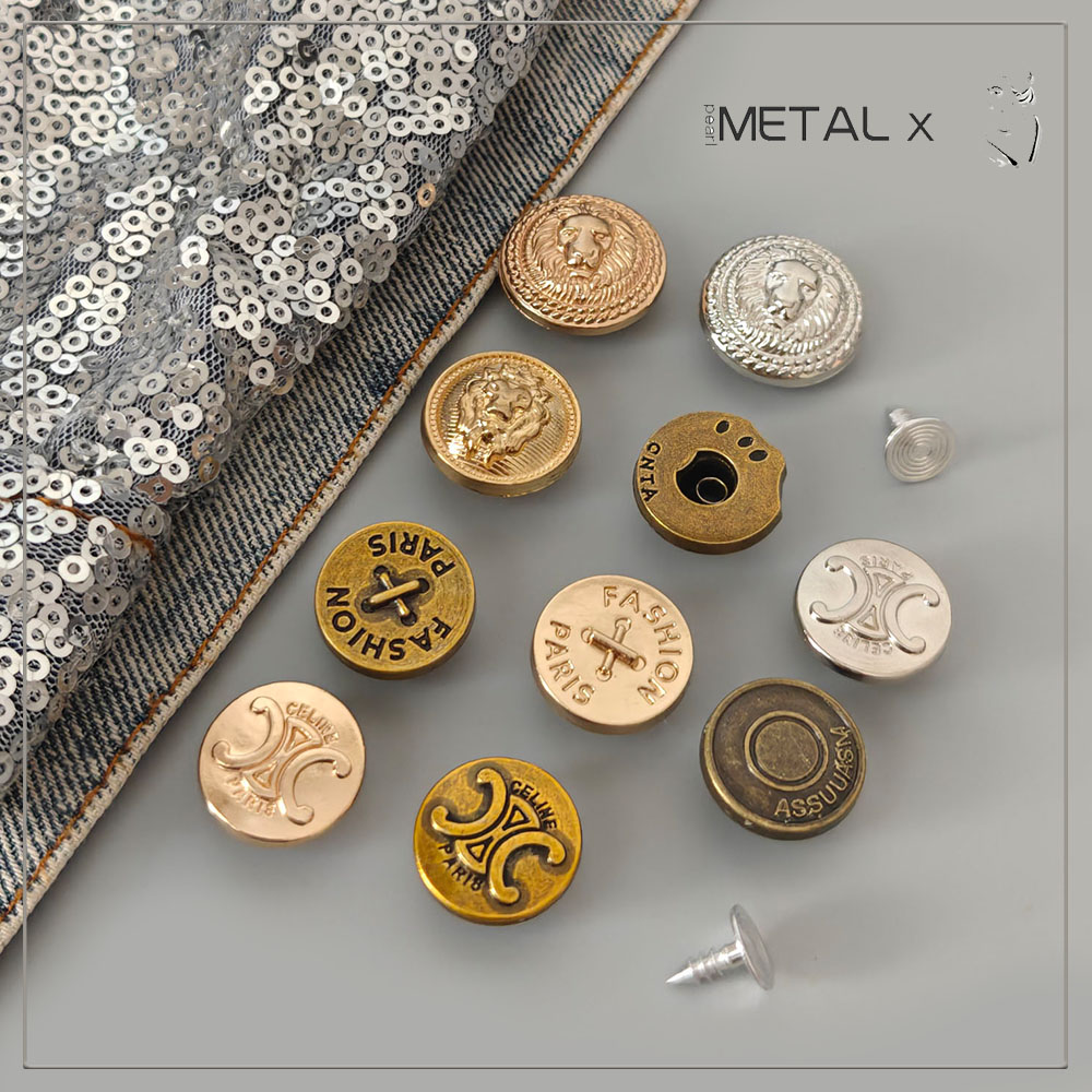 双C工字扣金属牛仔扣摇头扣