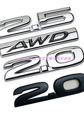 马自达车标贴2.0排量标AWD侧标阿特兹昂科塞拉2.5尾标叶子板贴标