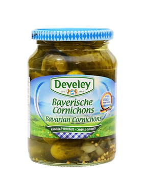 德国进口德维利牌腌制青瓜仔 Develey Bavarian Cornichons 330g
