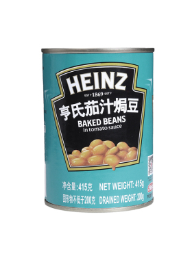 亨氏茄汁焗豆白芸豆Heinz Baked Beans In Tomato Sauce 415g