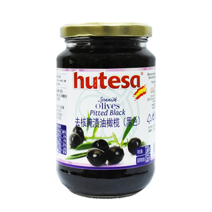 Black 西班牙福特莎去核腌渍油黑橄榄 Hutesa Pitted 350g Olives