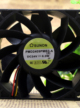 建准SUNON PMD2409PMB3-A 24V 6.0W 9CM 9038 变频工控机散热风扇
