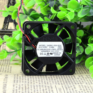 2406KL 05W 变频器 NMB 6厘米静音风扇 0.08A 6015 24V 原装 B20