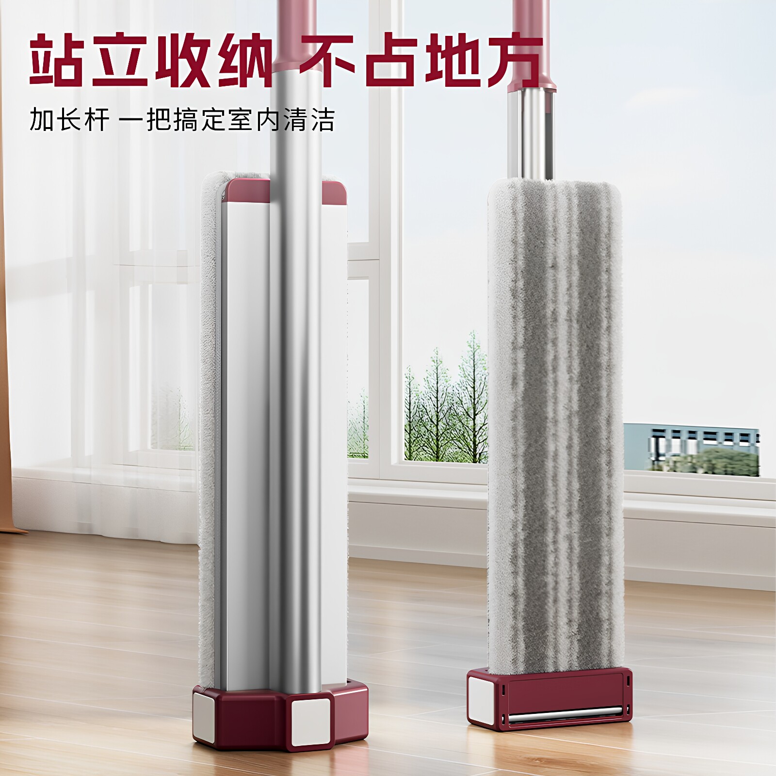 西扬平板拖把布替换布免手洗拖地布懒人拖把拖布尘推粘贴式毛巾图片