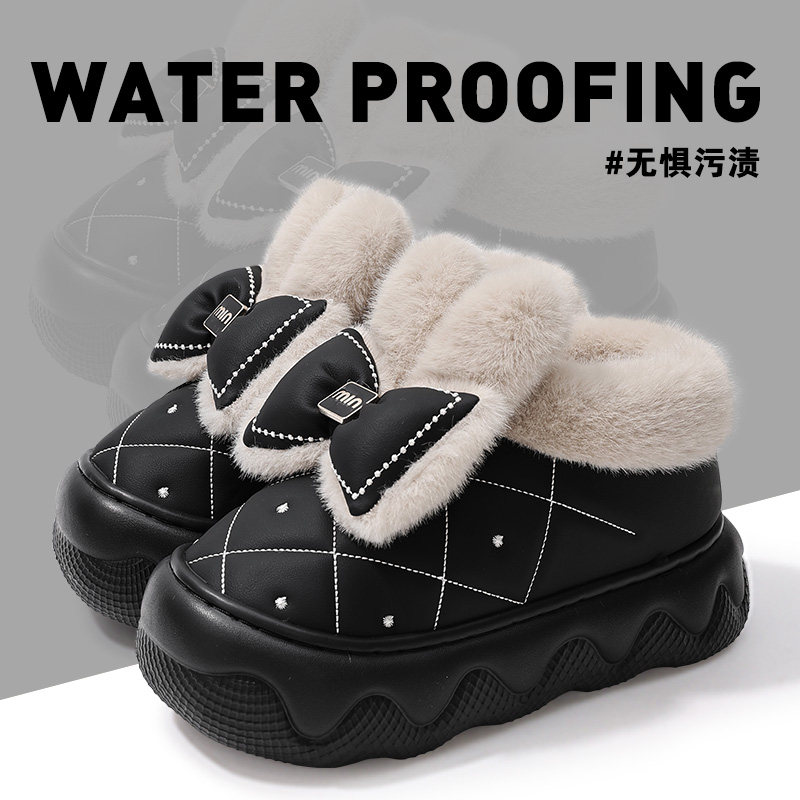 包跟蝴蝶结儿童棉拖鞋女童冬季2025新款室内保暖防滑防水棉鞋女,居家布艺,居家棉拖/棉鞋,淘宝优惠券,粉丝福利购,淘宝优惠卷