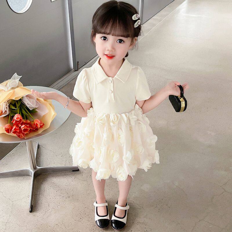 儿童公主裙女童夏装连衣裙2026新款洋气小女孩POLO裙宝宝夏季裙子