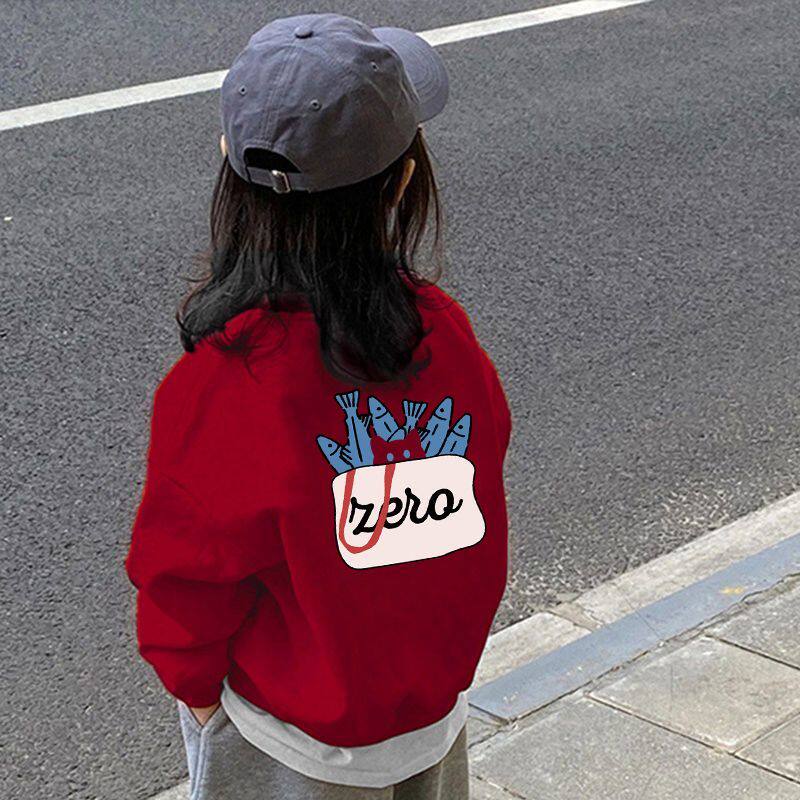 2025加绒加厚童装女童卫衣圆领套头男童上衣超好看女装秋冬款儿童