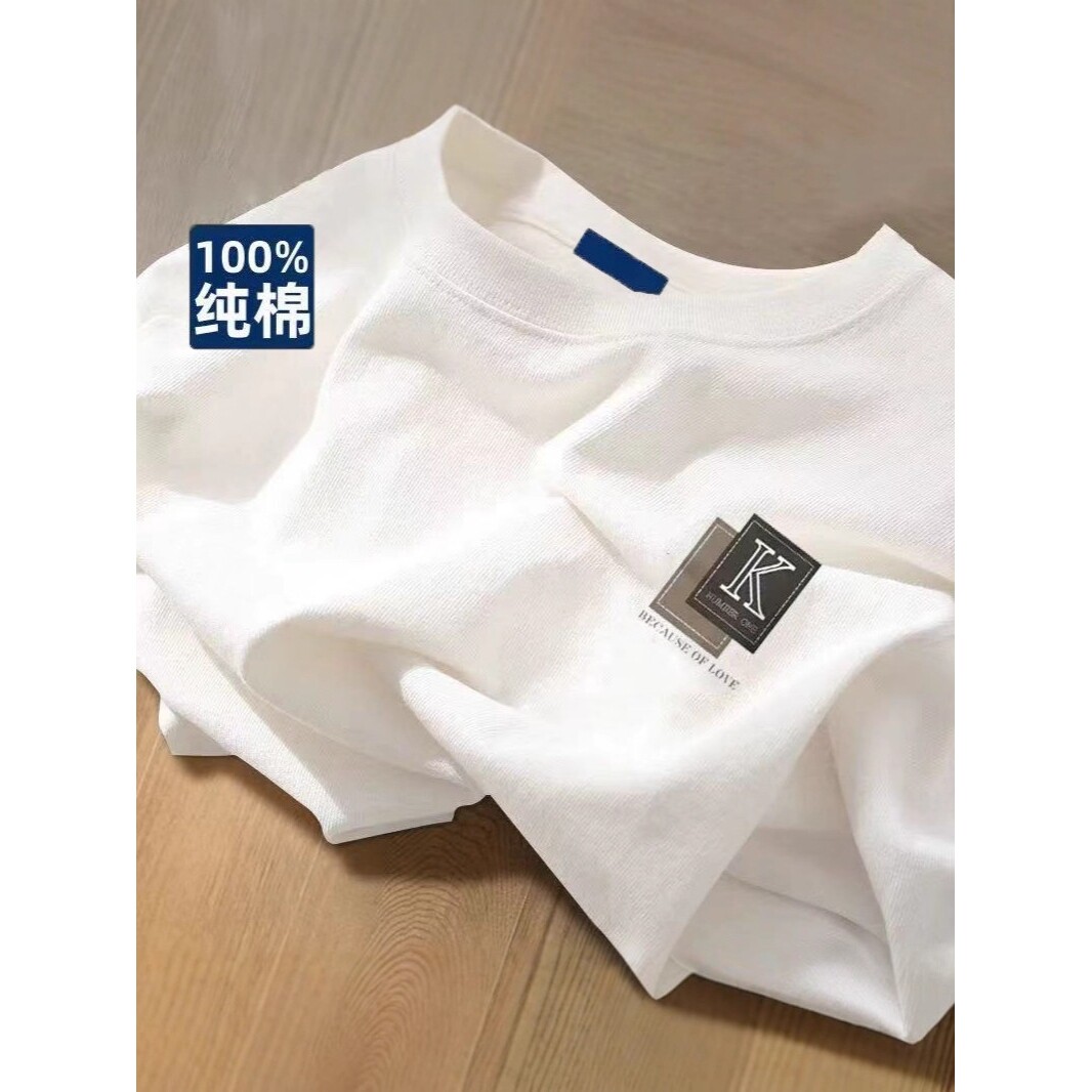 男女童100%纯棉长袖白色T恤秋冬上衣韩版中大儿童外穿内搭打底衫