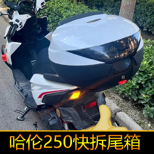 适用钱江贝纳利哈伦250尾箱后备箱BJ250-12E工具箱储物箱快拆大号