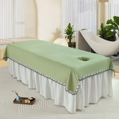 威辉棉麻美容院床单抗皱带洞口