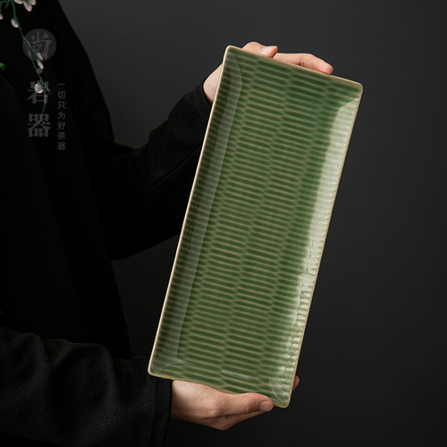 功夫茶具干泡小茶台中式水果盘子