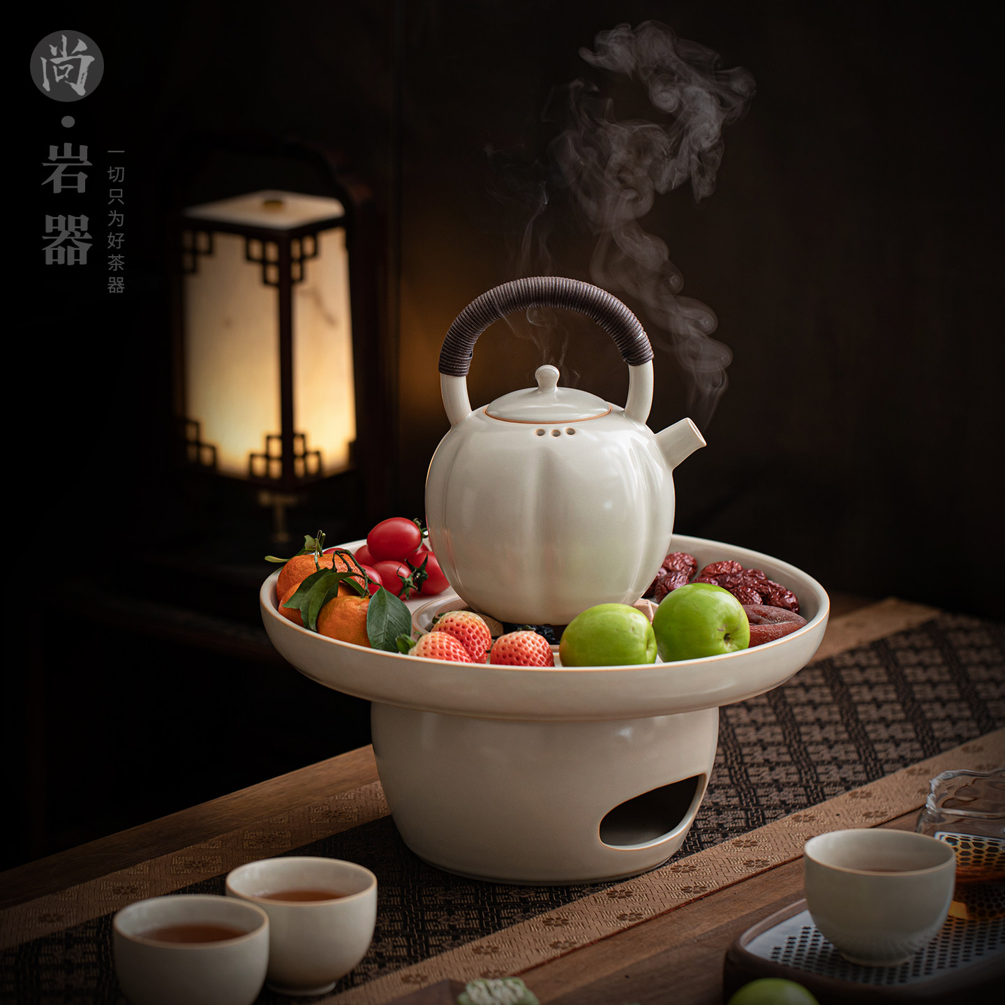 苏打釉炭火煮茶炉陶瓷围炉煮茶套装木碳炉提梁壶冬天烤火炉煮茶器,餐饮具,煮茶炉,淘宝优惠券,粉丝福利购,淘宝优惠卷