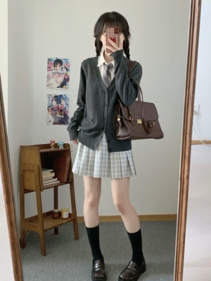 长袖单件驼色制服Lulucake开衫