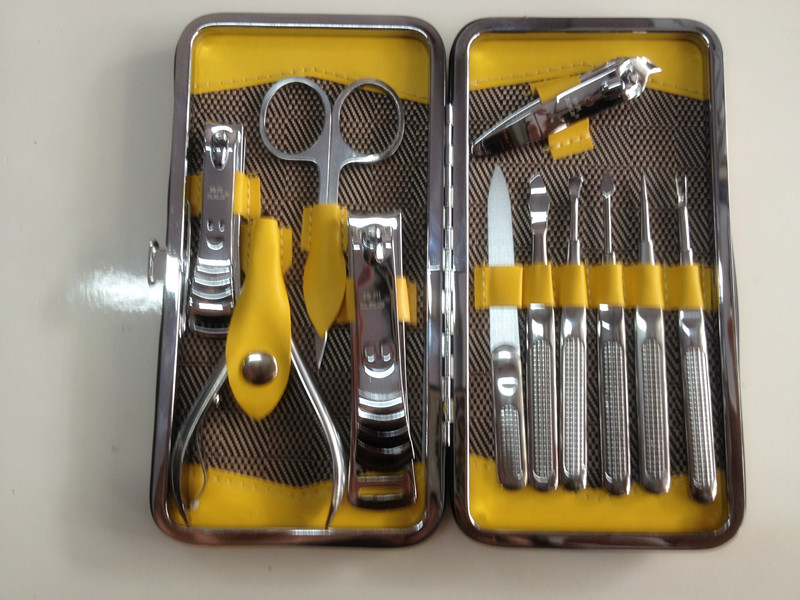 正品 扬州三把刀指甲剪刀指甲钳美甲修甲工具11件套装