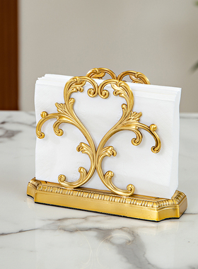 黄铜纸巾架咖啡馆餐厅桌面