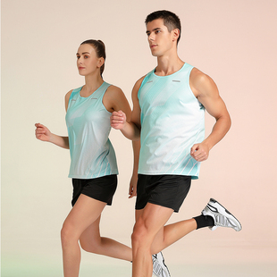 夏款体育生训练服田径服男女运动速干套装背心体考比赛服运动套装