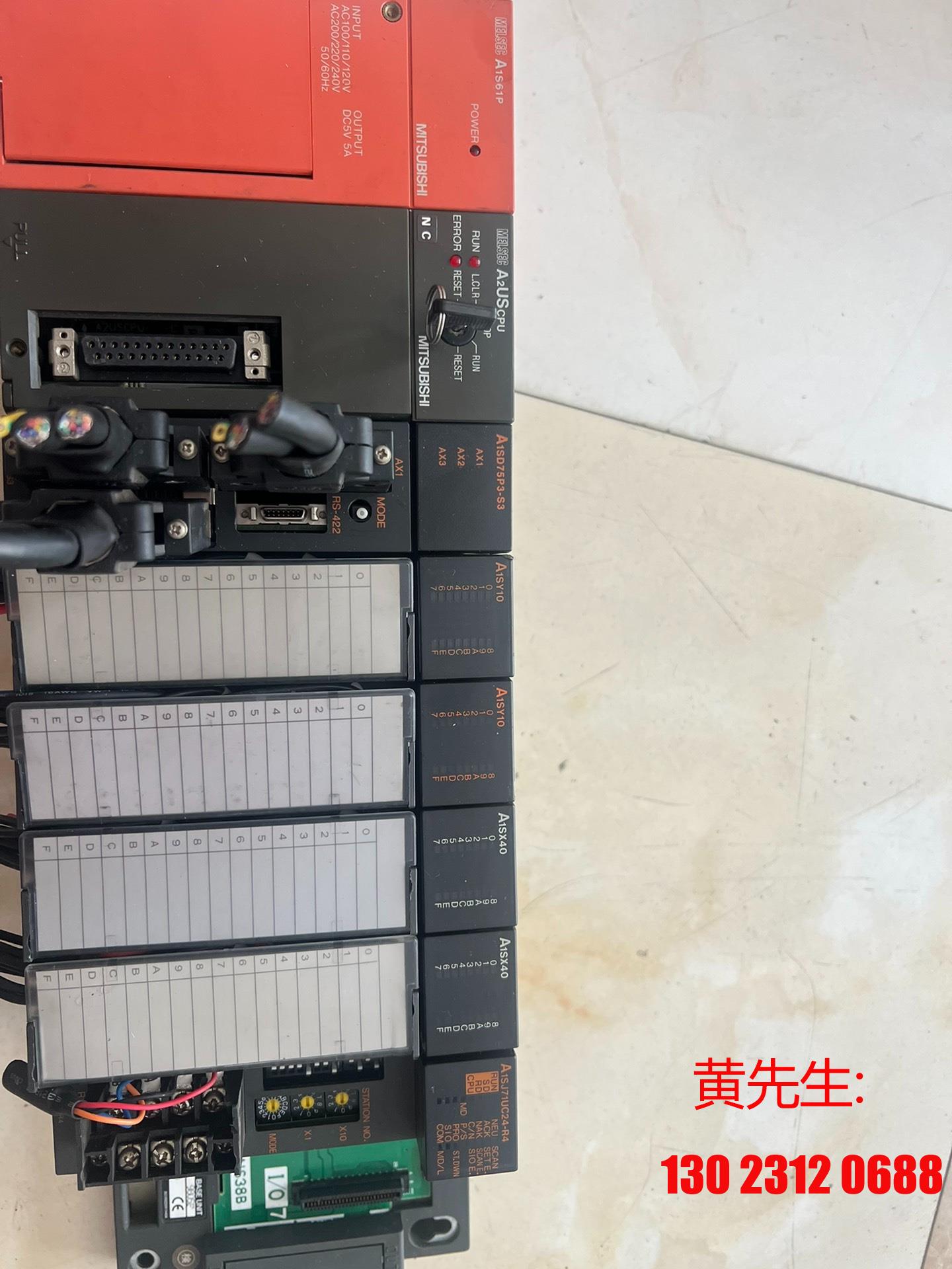 拆机三菱一套PLC，A2USCPU，A1SD75P3-S3，议价