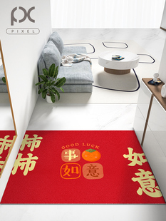 入口地垫红丝圈入口地垫家庭入口防污防滑土壤可切割地垫