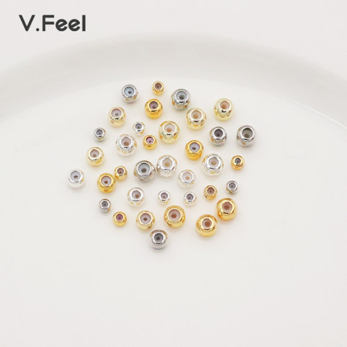 18K包金保色硅胶塞调节胶珠