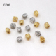 V.Feel铜镀18k保色麻点异形隔珠手工diy项链不规则石头珠饰品配件