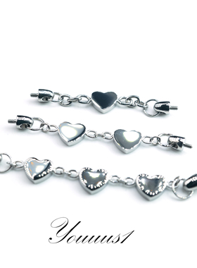 Youuus1钛合金耳链爱心五角星可爱风搭配高抛光f13甜美福利款热销