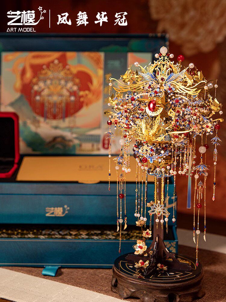 艺模国风婚礼凤冠3D立体拼图
