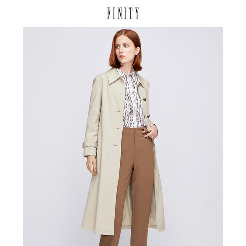 宽松风衣中长款风衣FINITY