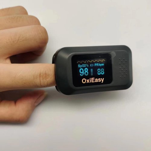 医用血氧仪手指夹式家用血氧饱和度检测脉搏老人指脉氧心率监测器