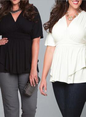 big size women blouses tops Clothes 大码肥婆装女 4XL 5XL 6XL