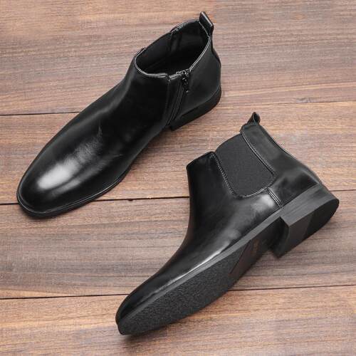 Big Size 38~50 Men Ankle Boots Leather Chelsea Boots 大码鞋