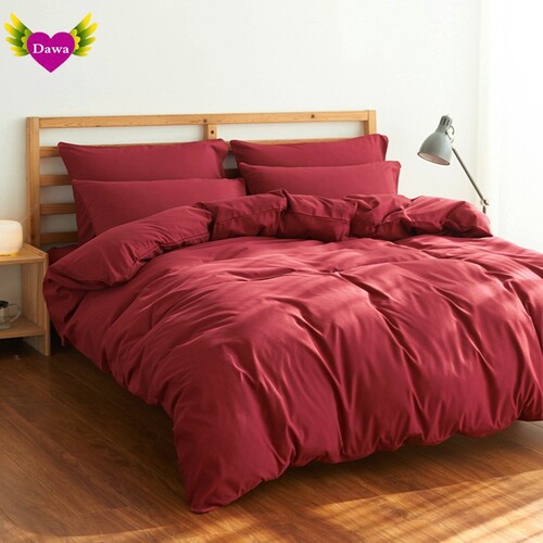 WASHED COTTON DUVET COVER BED SHEETS SET BED SHEET BEDDINGS
