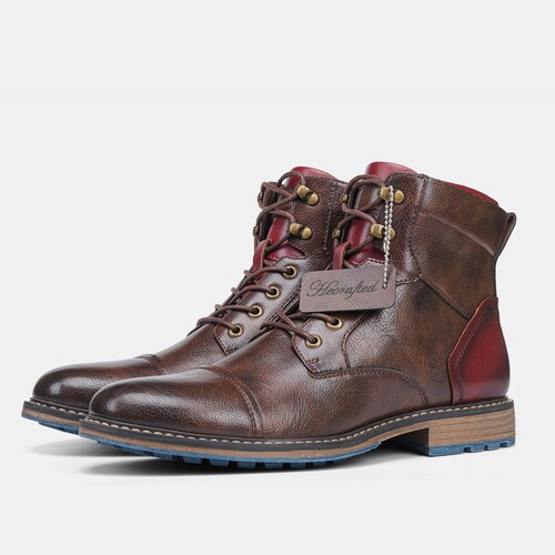 Big Size Boots Men Fashion Comfortable Winter Leather Boots