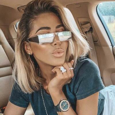 个性四方块街拍潮流眼镜 fashion sunglasses for women glasses