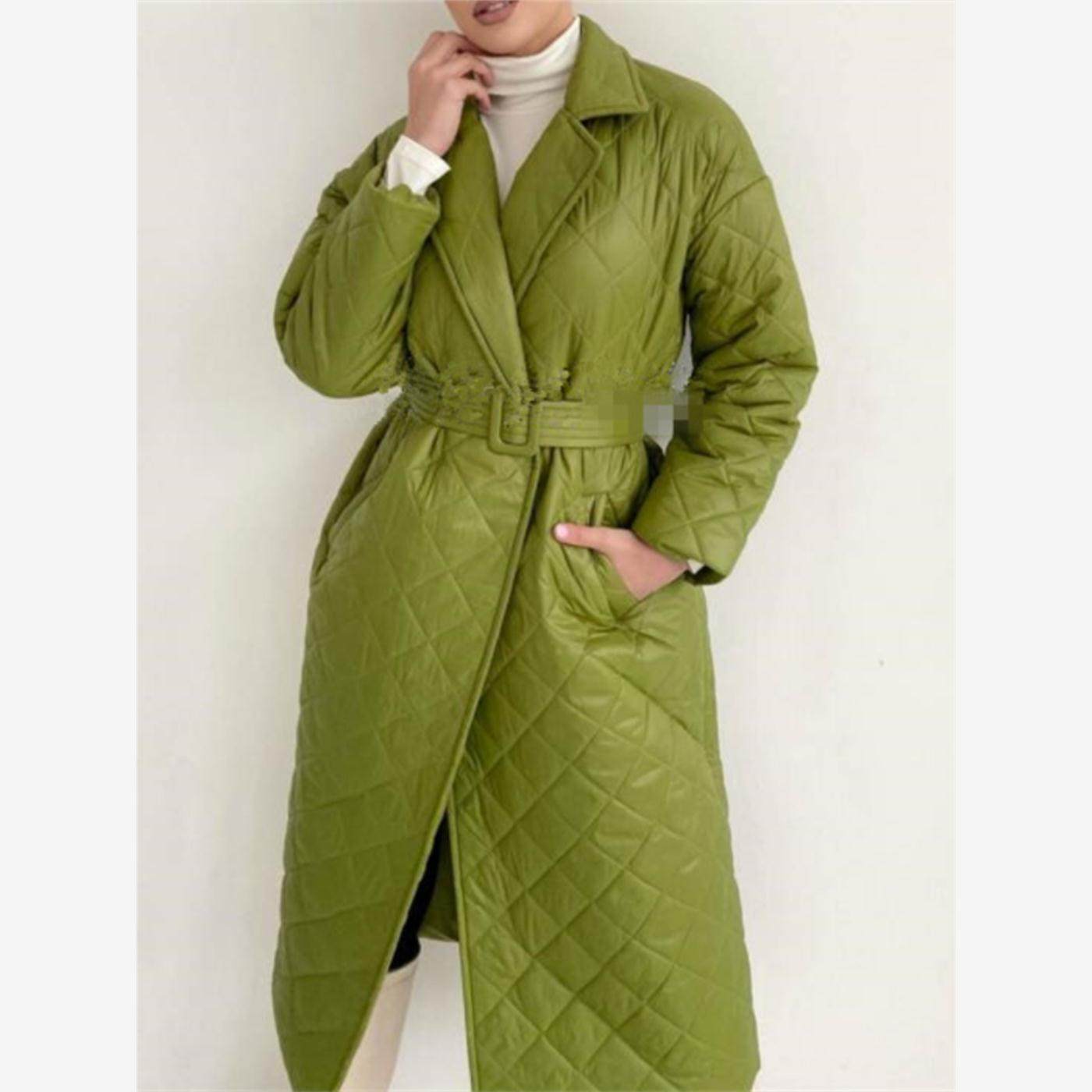 欧美中长棉衣棉服外套女 warm parkas winter jacket coat women