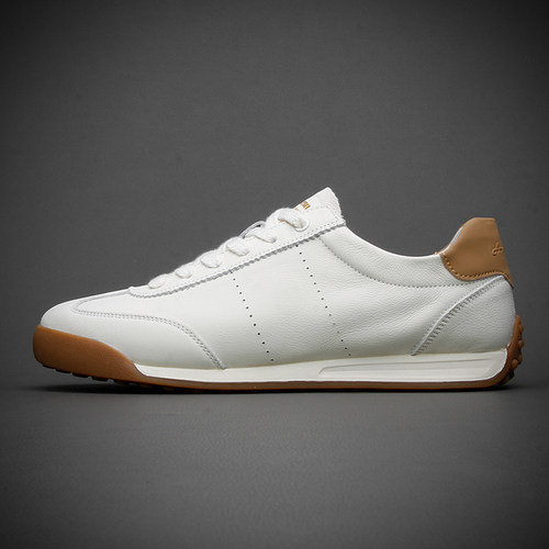 小白鞋男款2024新款纯皮运动休闲鞋男士真皮板鞋潮流透气鞋子男鞋