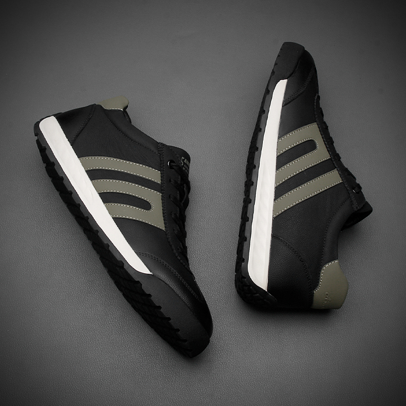 欧洲站男鞋加绒牛皮时尚休闲鞋