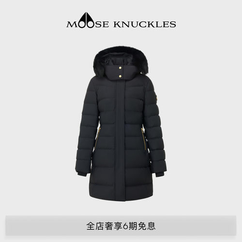MOOSE KNUCKLES PARKA女士金标中长款鹅绒小剪刀羽绒服