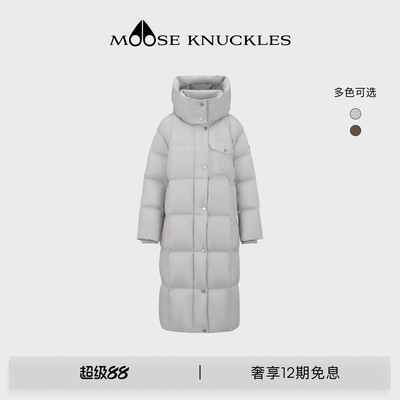 MOOSE KNUCKLES PUFFER系列女士反转LOGO小剪刀鹅绒羽绒服