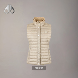 MOOSE 线上独家 早春新品 女拼接鹅绒小剪刀羽绒马甲 KNUCKLES