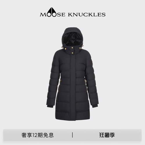 MOOSE KNUCKLES PARKA GOLD 女士金标中长款小剪刀鹅绒羽绒服