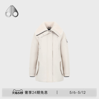 MOOSE KNUCKLES 女士鹅绒翻领小剪刀羽绒服