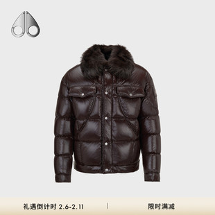 [秋冬新品]MOOSE KNUCKLES 男士可拆卸羊毛领鹅绒羽绒外套