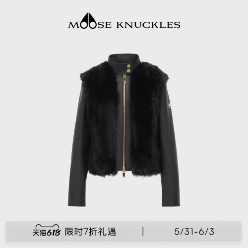 MOOSE KNUCKLES LUNA LEATHER 女士休闲保暖夹克外套